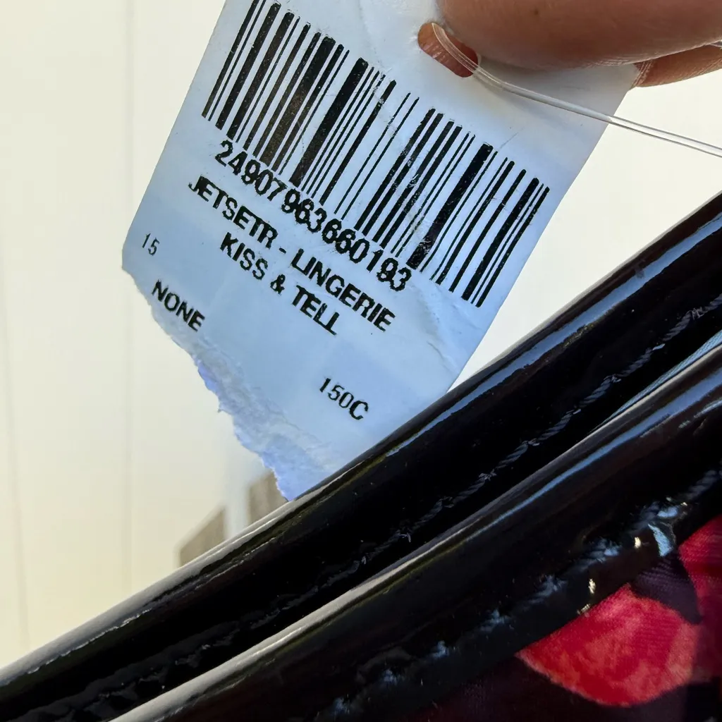 HENRI BENDEL Kiss & Tell  Jetsetr Lingere Travel‎ Bag Cosmetic Case W - Image 4