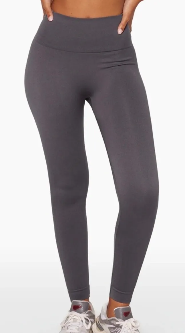 NWOT SET Active Scultflex High Waist Seamless Leggings Pebble Grey Size Small - Image 1