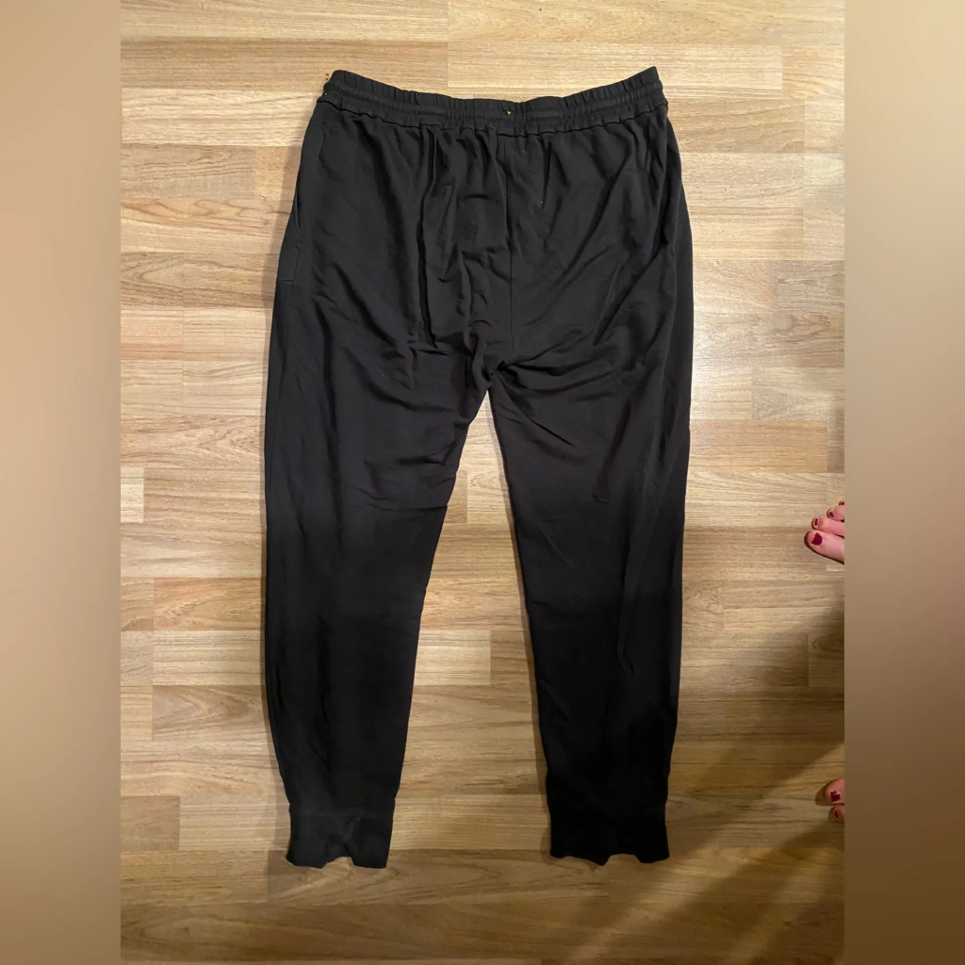 Cuyana Women Pima Cotton Black Joggers - Image 3