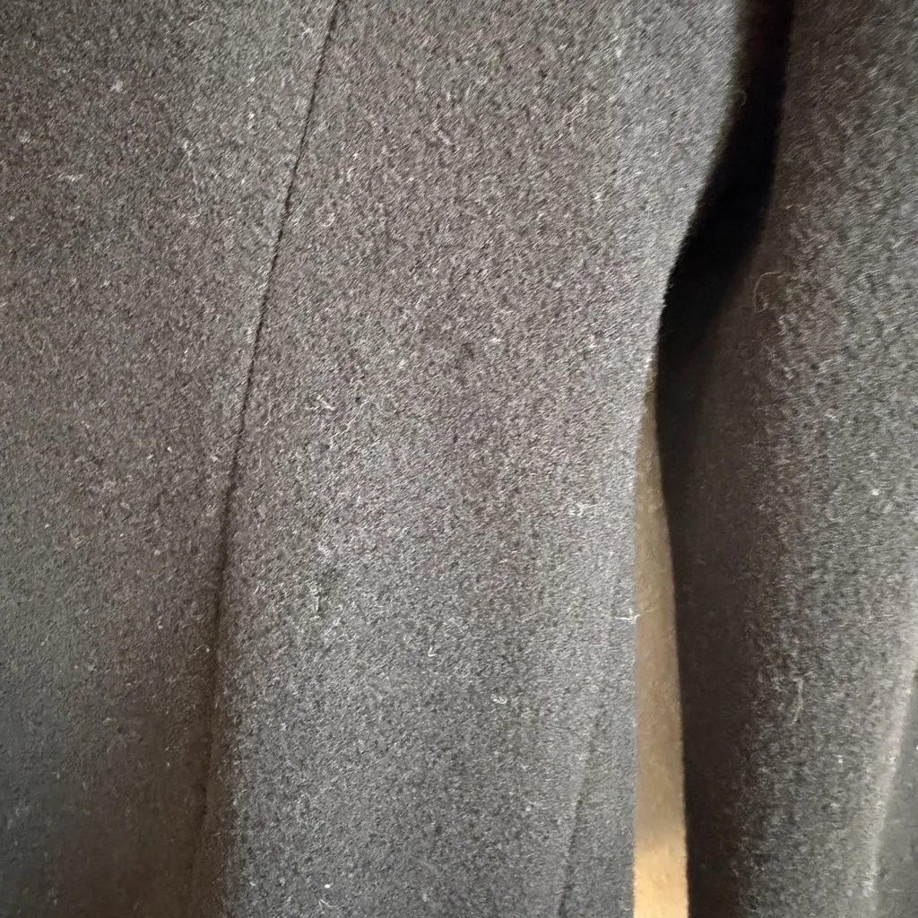 Karen Kane Black 100% Lambswool Blue Floral Embroidered Blazer Jacket Womens 12 - Image 8