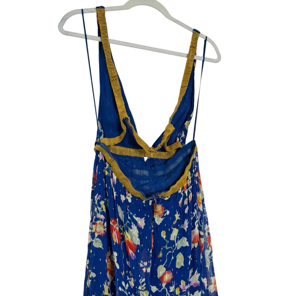 Rixo Charlotte Dress Blue - Image 11