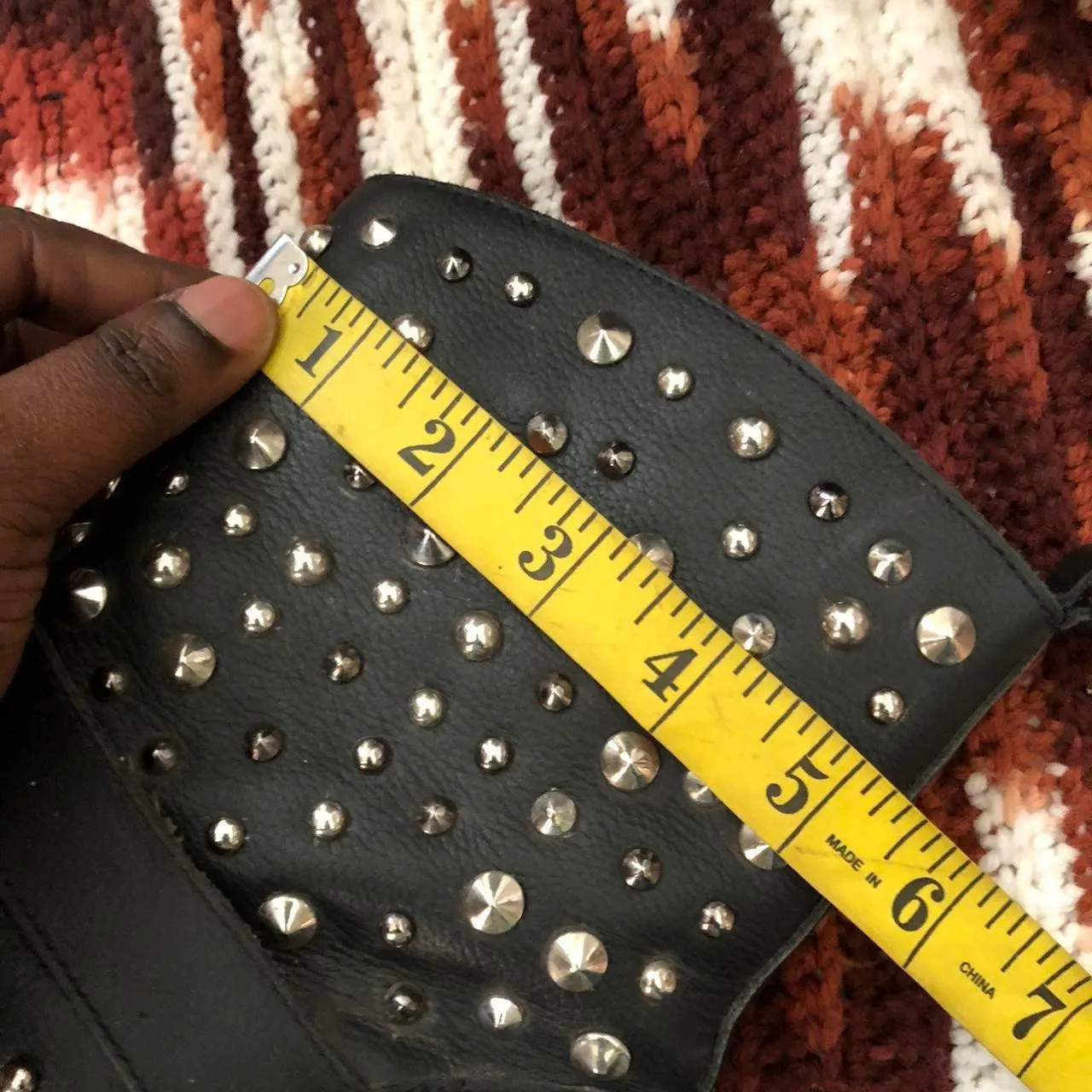 Y2K Gothic Grunge Cowgirl Black silver studded buckle synthetic leather ankle slip pull on ankle chelsea boots booties #whimsygoth #western #punk #country #boho EUR 39/US Women 8 - Image 3