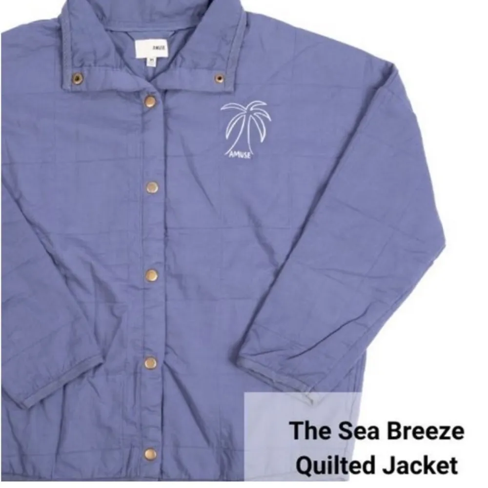 Amuse Society 🌴 The Sea Breeze Lightweight Cotton Quilted Jacket L/XL NWT - Image 7
