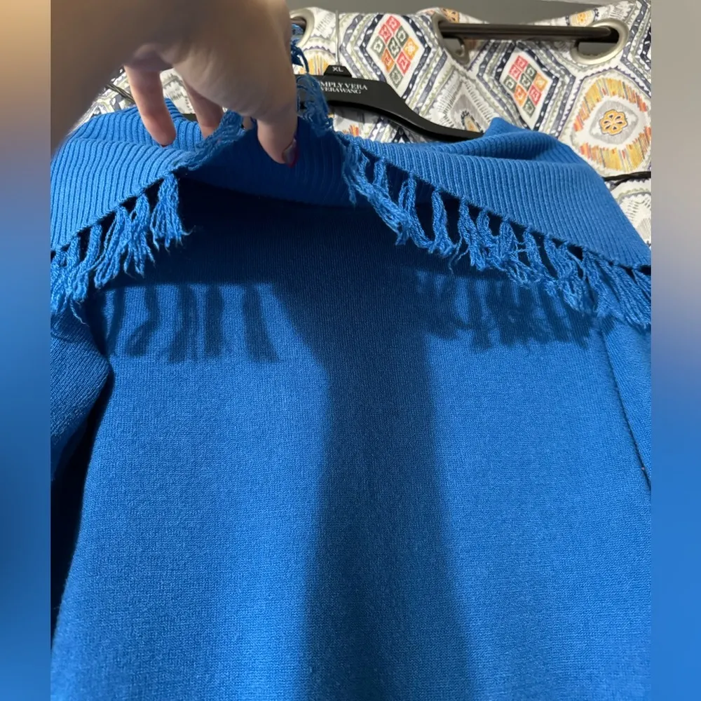 y2k off the shoulder fold over sweater - Image 5