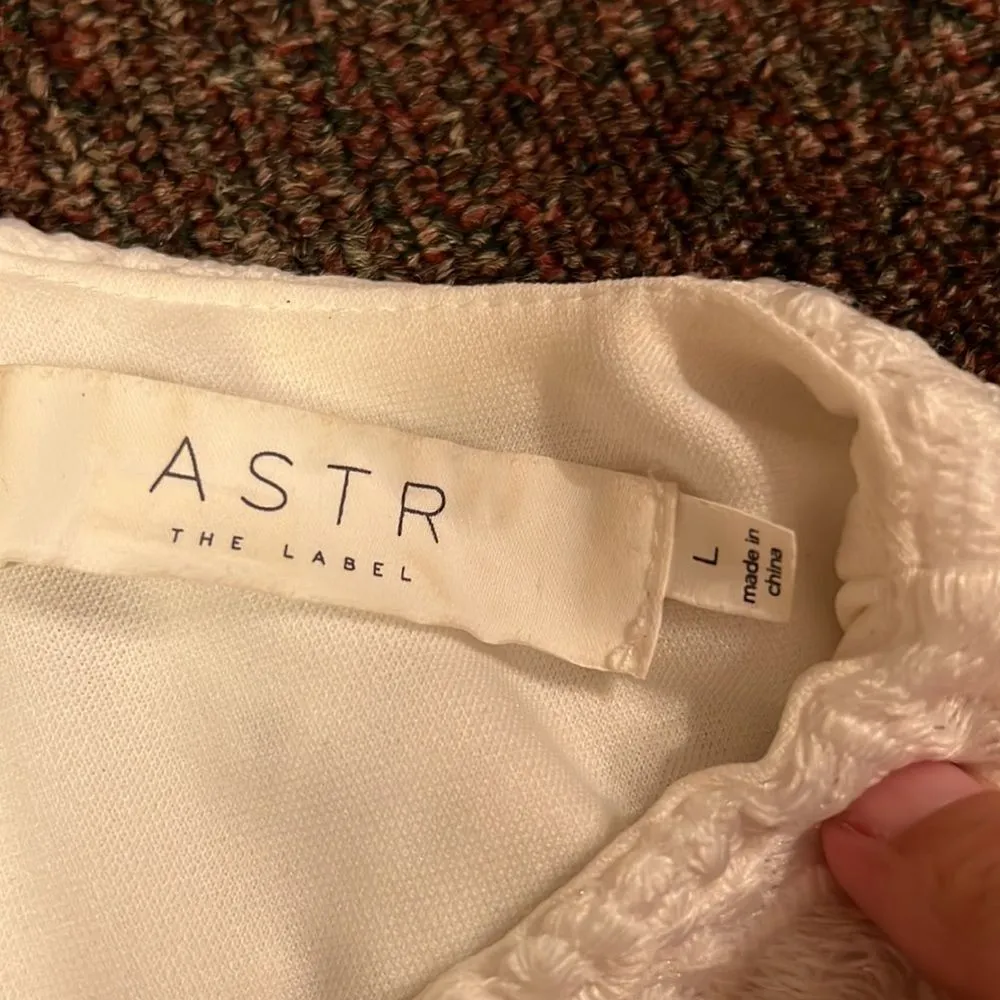 ASTR the label white lace bodycon dress L - Image 7