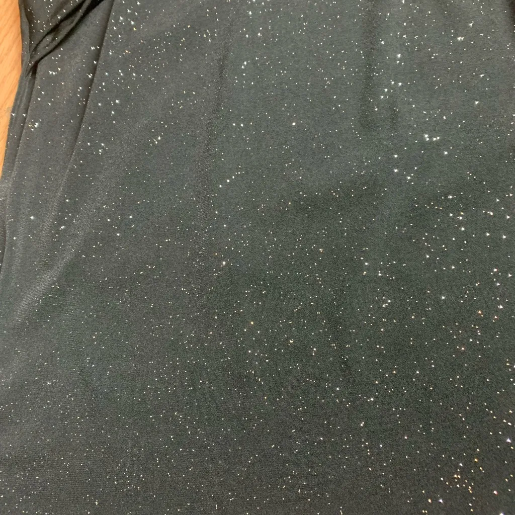 Studio 1940 size medium Black Sparkle Tee shrug 90s witchy whimsi club y2k squar - Image 8