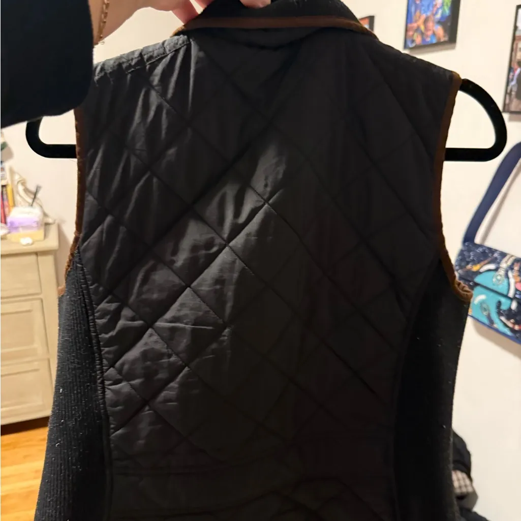 Ralph Lauren Quilted Vest - Black and Brown - Image 3