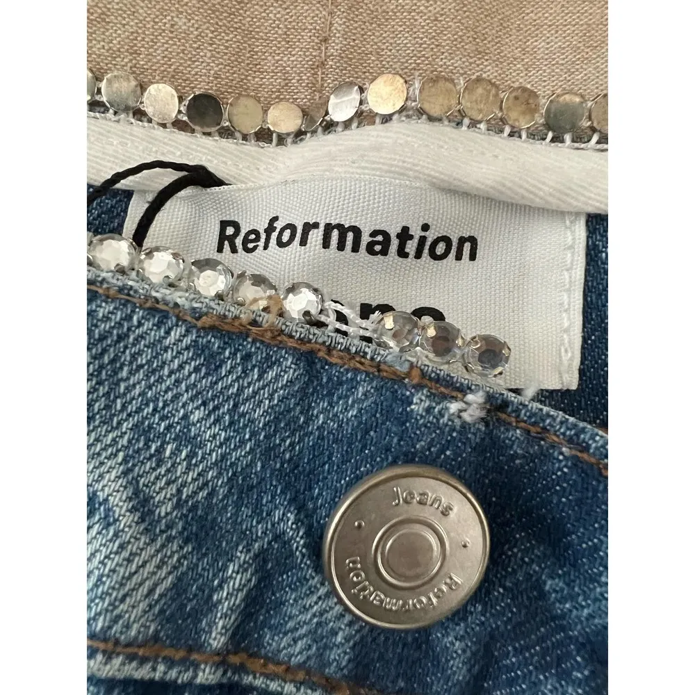 Stardust Straight Leg High Rise Jeans Medium wash - Image 7