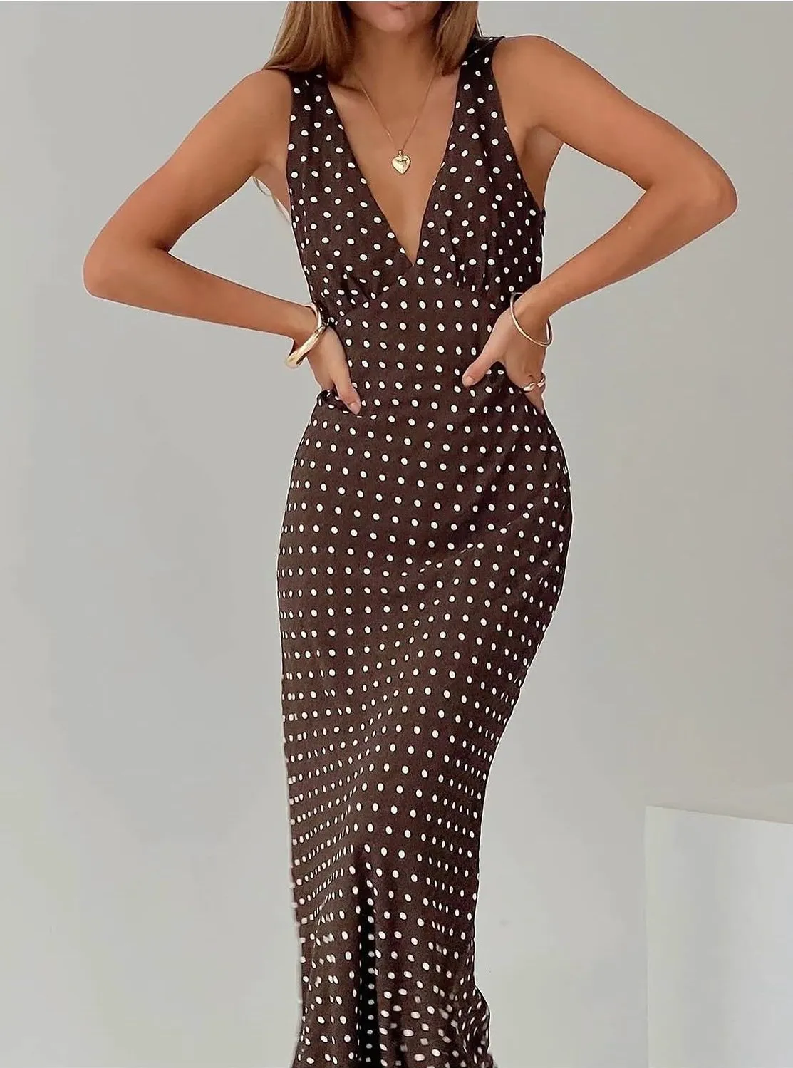 princess polly polka dot dress Nellie Maxi Red Mini dresses Frilly ruffles trim the neckline and sleeves of this charming chiffon minidress covered in a playful polka dot print. Nellie Mini Dress Brown Polka