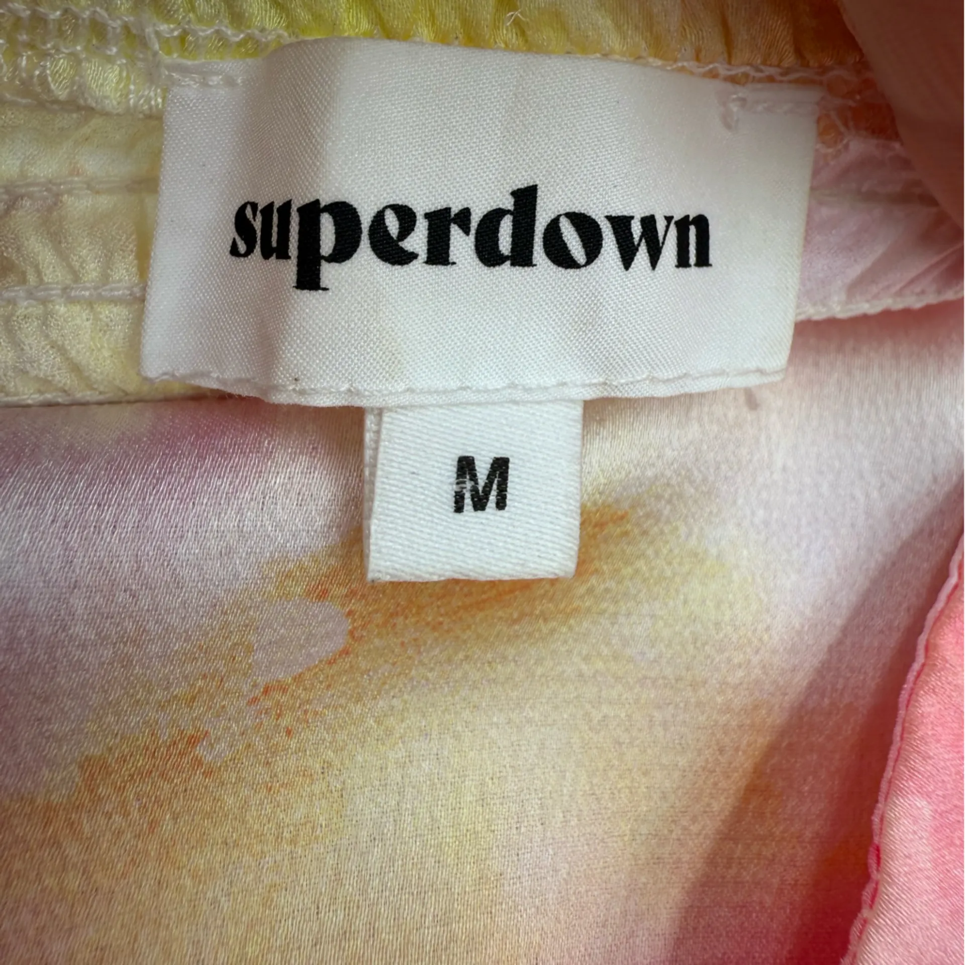 Superdown Strapless Bandanna Tie Dye Tube Top - Image 9