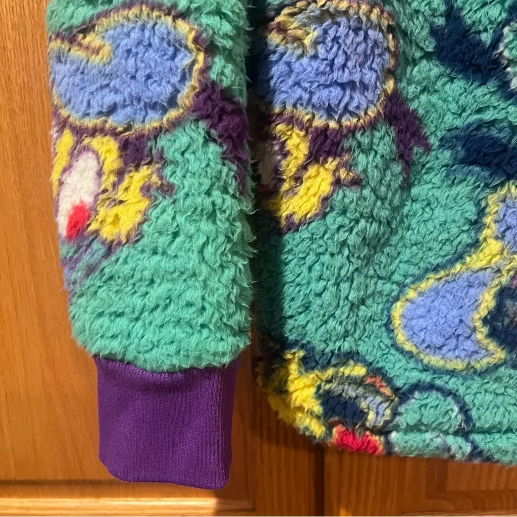 Disney Parks‎ Donald Duck Sherpa Fleece Pullover Crewneck Sweater Sweatshirt XS - Image 5