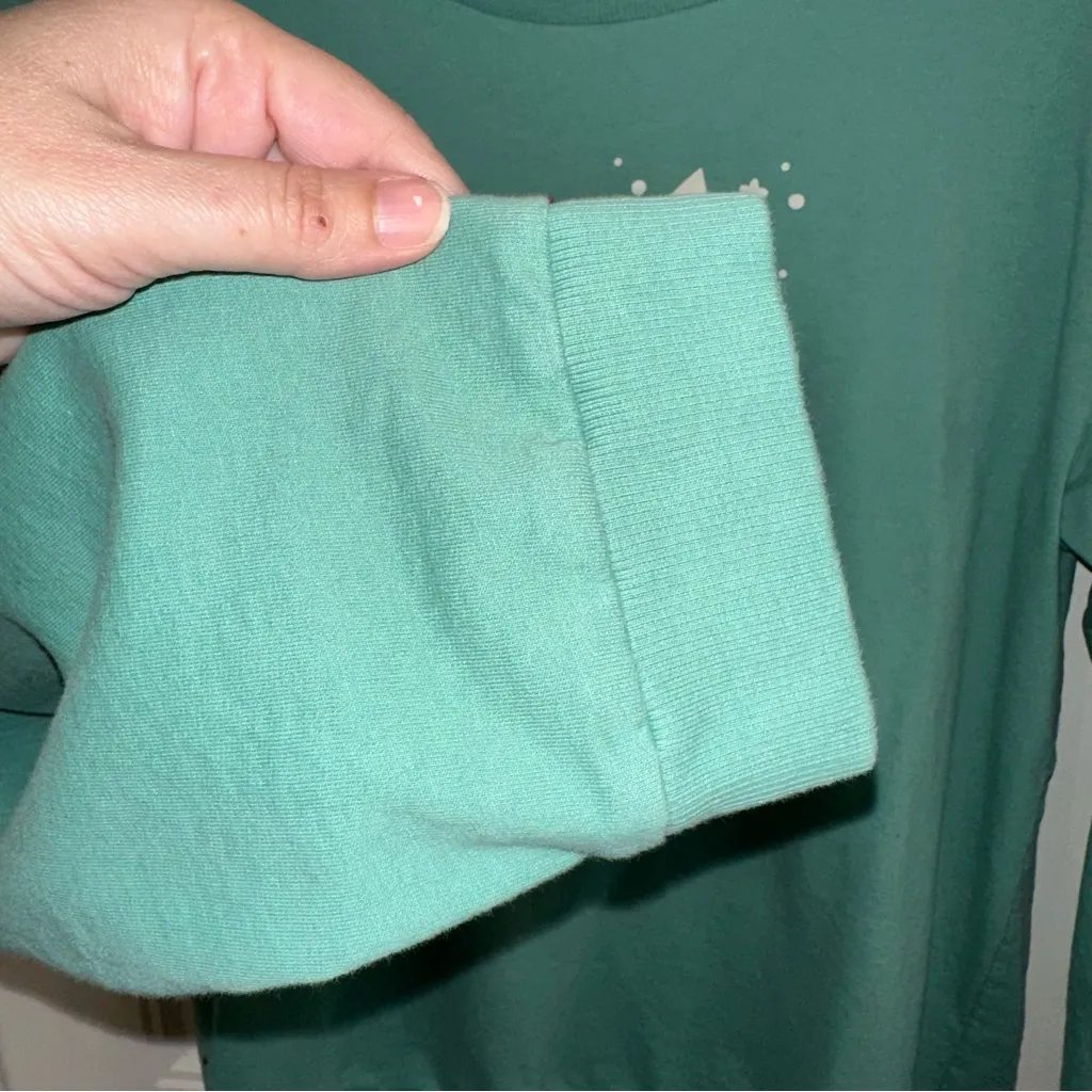 Sweet Peas Sweeties holiday long sleeve organic cotton top women XL - Image 7