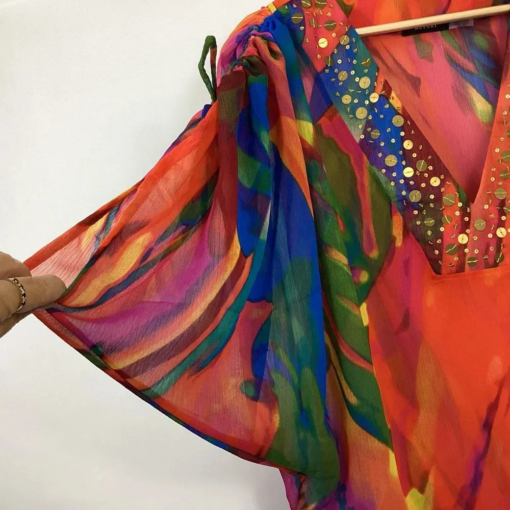 Natori Bengal Multi Swim Coverup Size XS/S - Image 4