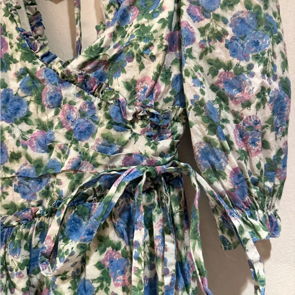 For Love & Lemons Bridget Mini Dress in Wisteria‎ - Image 4