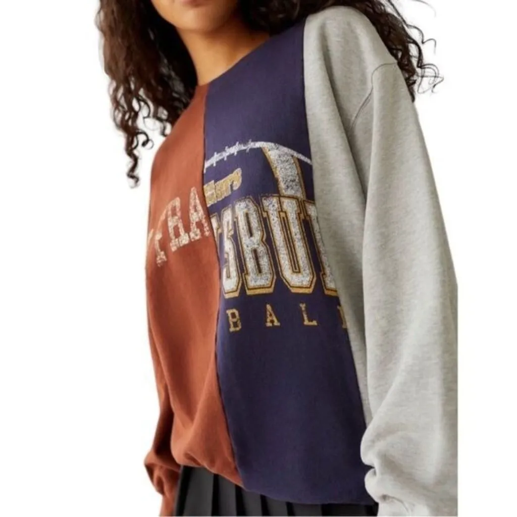 San Francisco Spliced Crew Neck Sweatshirt Size Medium - Image 5