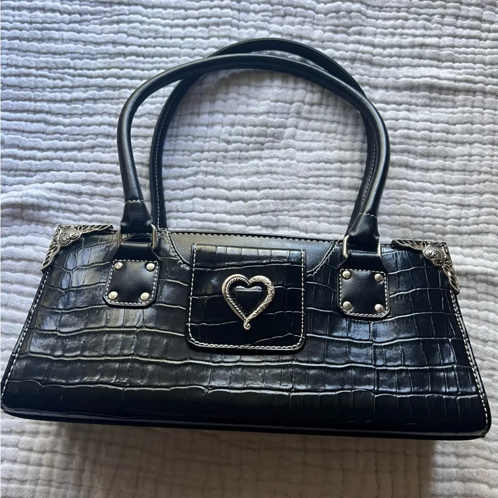 None 90s y2k style shoulder bag black - Image 3