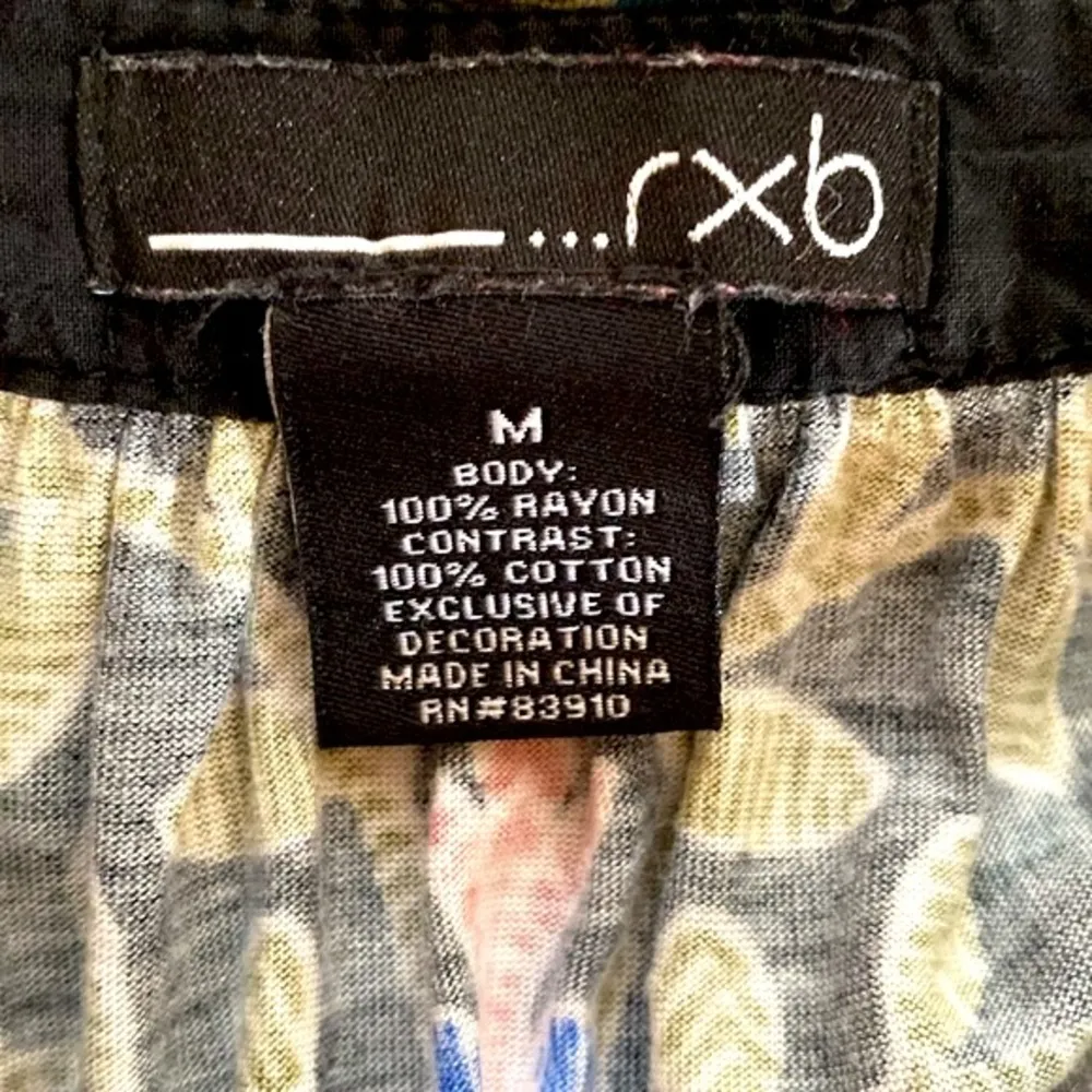 Rxb|| Black print buttery soft tank top with tassel accents Size M - Image 8