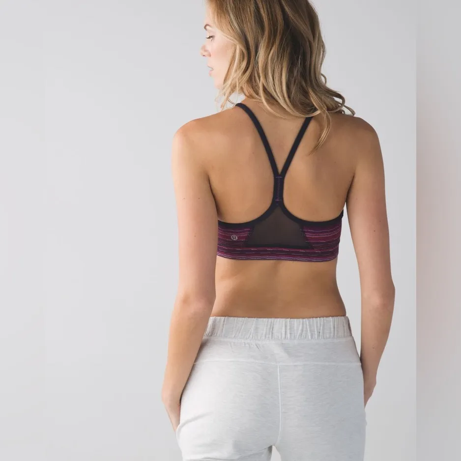 Lululemon Athletica Womens Flow Y Bra IV Nulu Space Dye Sports Bra Size 12 - Image 3