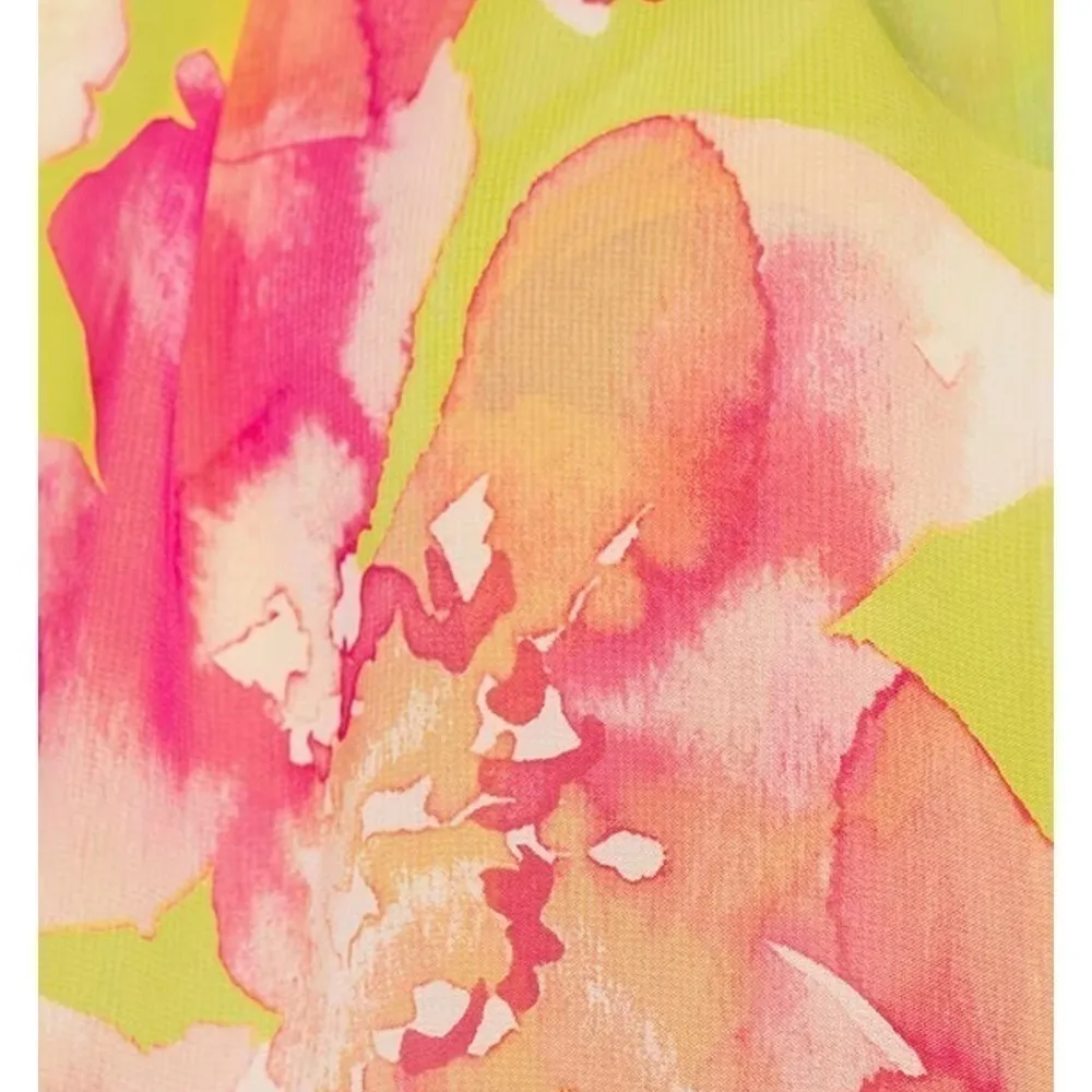 NWOT Eliza J Floral Halter Neck Popover High/Low
Sleeveless Dress Size 14 - Image 6