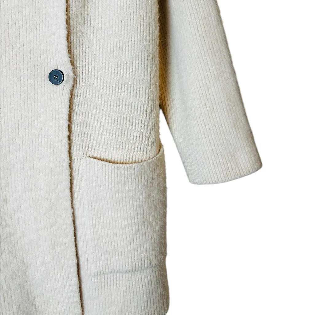 Pier Antonio Gaspari Womens Pea Coat Cardigan Coatigan Size 38 Italy Red - Image 5