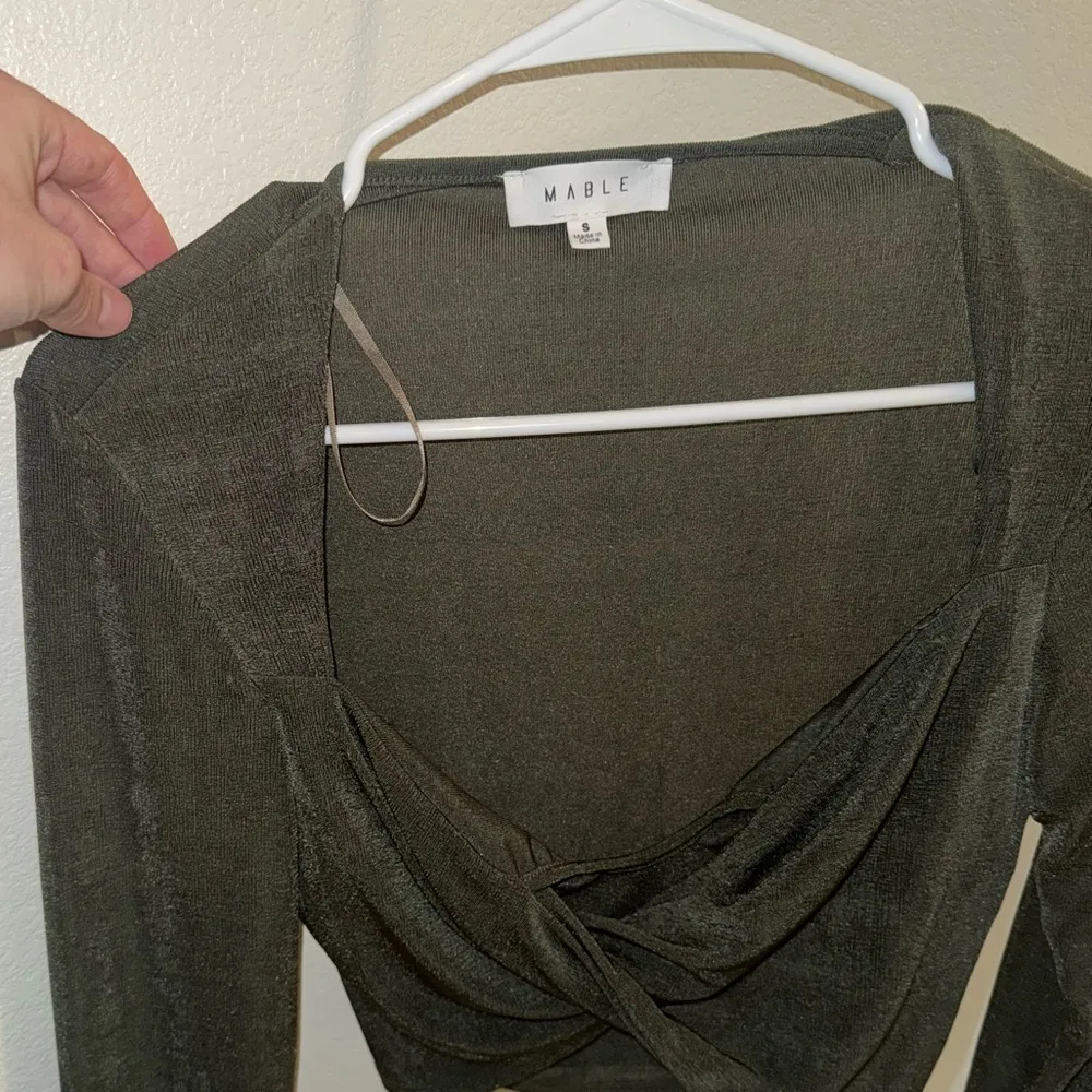 MARBLE Olive Green Women's Top - Image 3