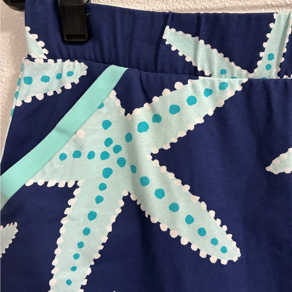 Ana Clare Blue Starfish Patterned Skort L Size L - Image 2
