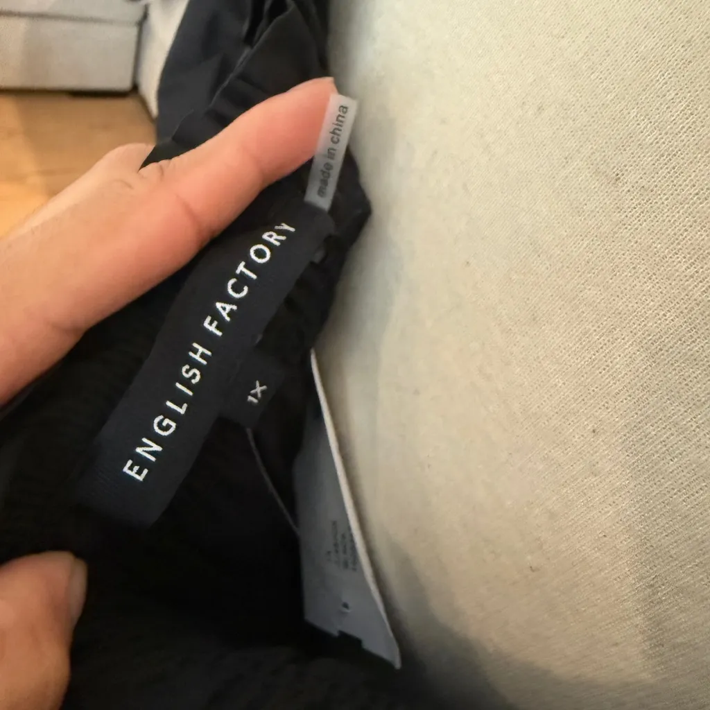 English Factory || PUFF SHORT SLEEVE SQUARE NECK MIDI DRESS - Image 5