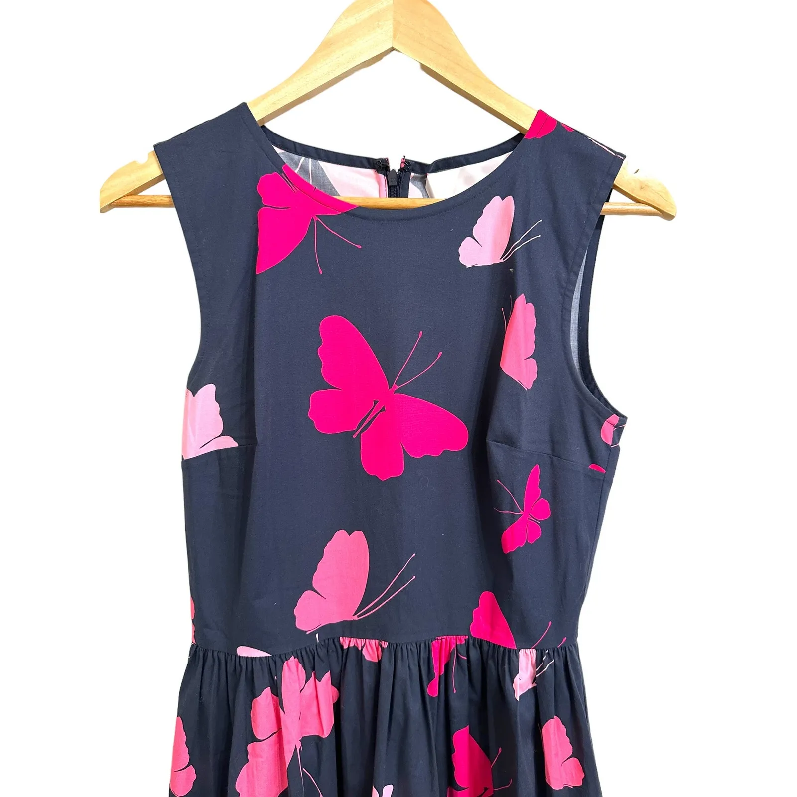 Carolina Herrera Butterfly‎ eyelet embroidered midi dress size 2 $1990 - Image 3