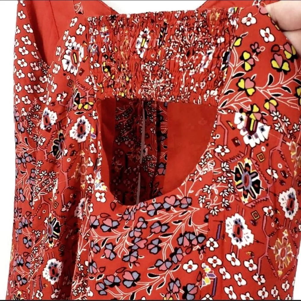 Able the Label NEW Lola Hi-Low Red Floral Boho Dress Size M - Image 5