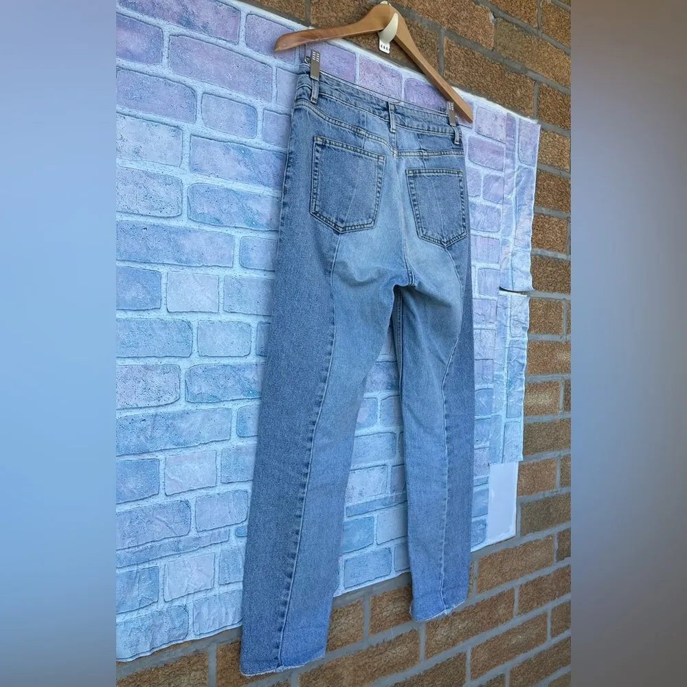 SANDRO MIREN STEPPED HEM STRAIGHT JEANS EU36/27 - Image 15