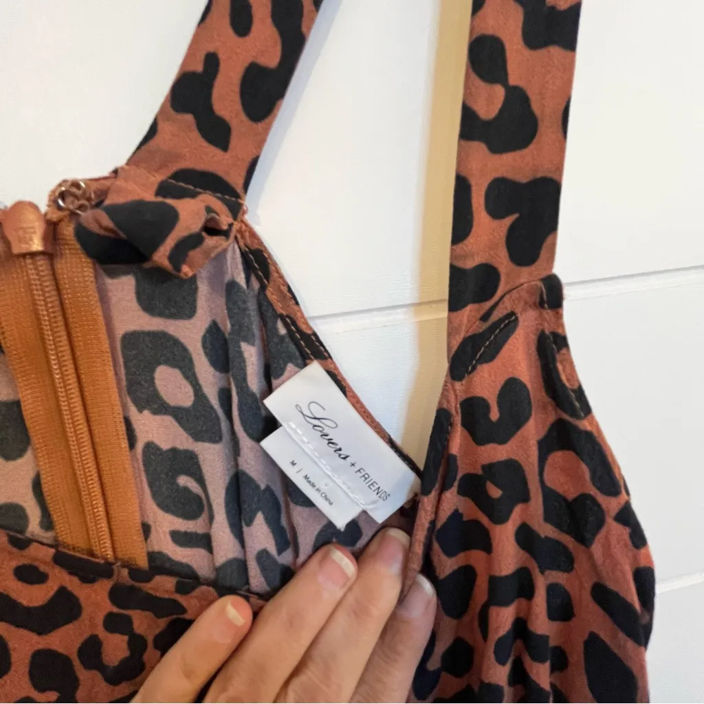 Lovers & Friends Tina Leopard Print Mini Dress Size Medium Indie Sleeze Punk - Image 10