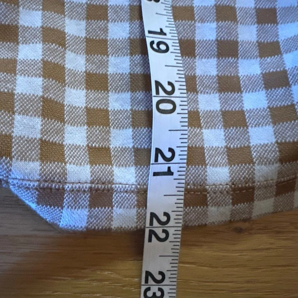 Madewell Gingham Jacquard Square-Neck Puff-Sleeve Top medium - Image 10