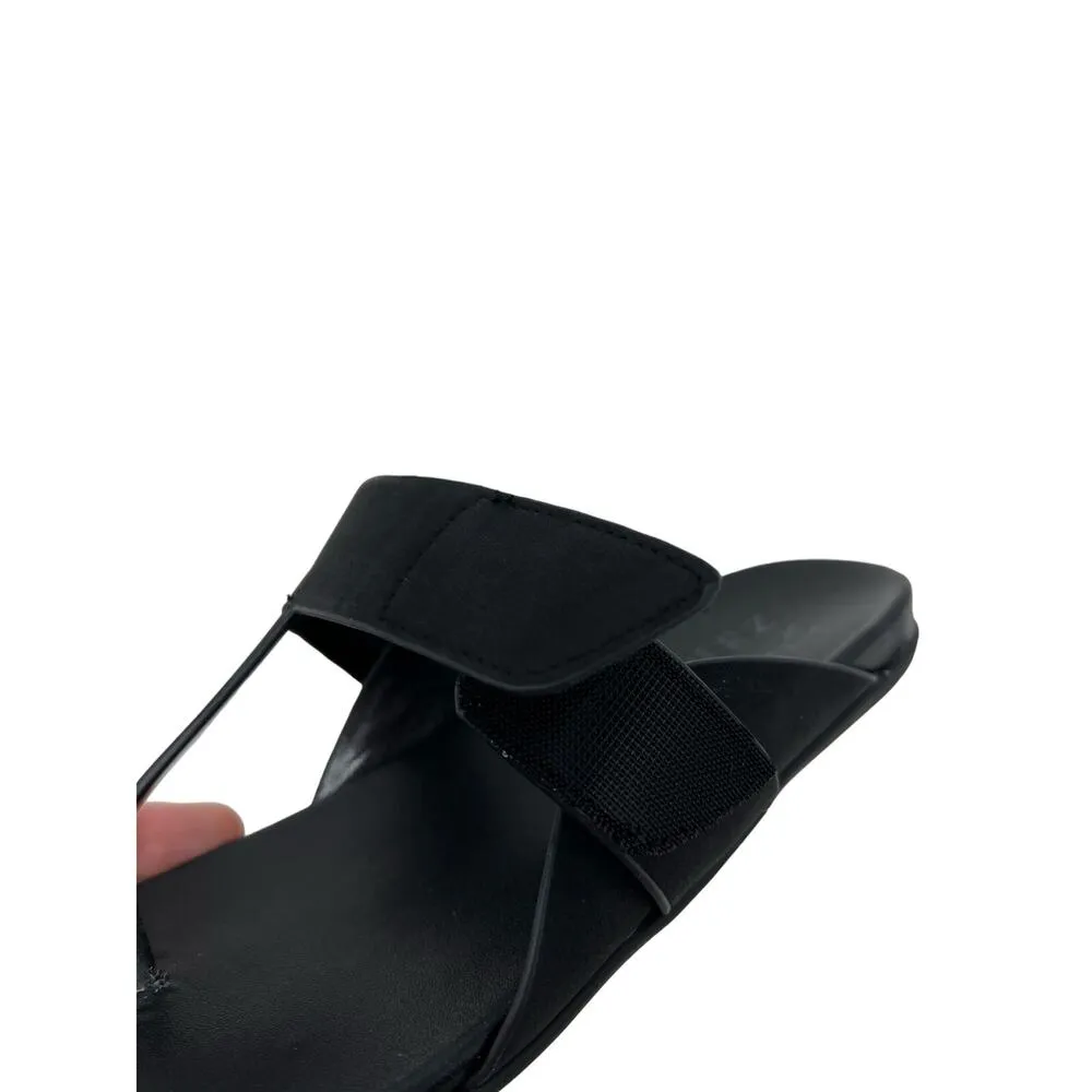 Naturalizer Faux Leather Gen N Twirl T-Strap Comfort Sandals in Black 5.5 - Image 6