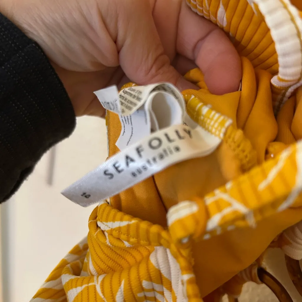 Anthropologie Seafolly wild tropics ringed one piece Swimsuit - Image 9