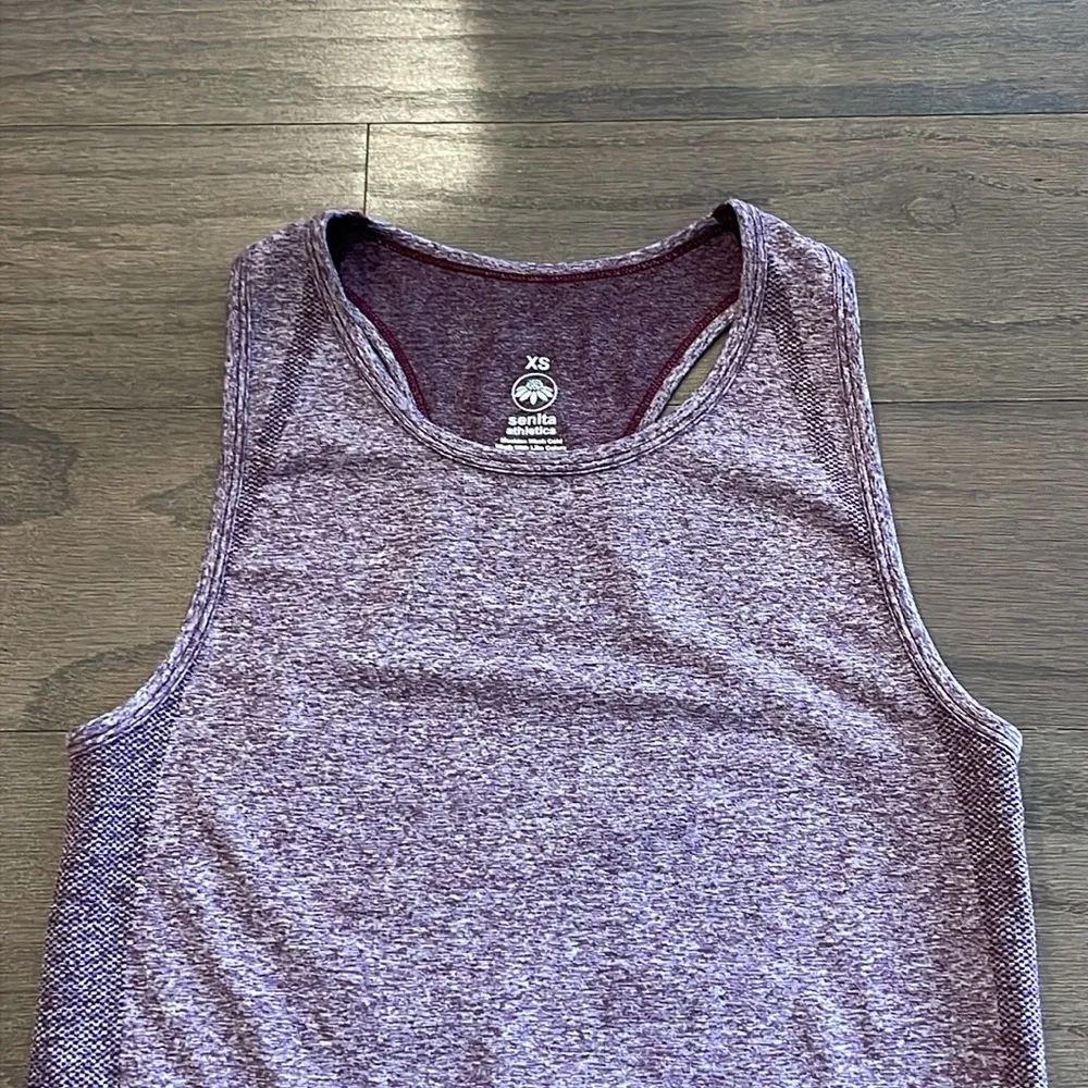 Senita Athletics Purple Seamless Tank - Size XS - Image 2