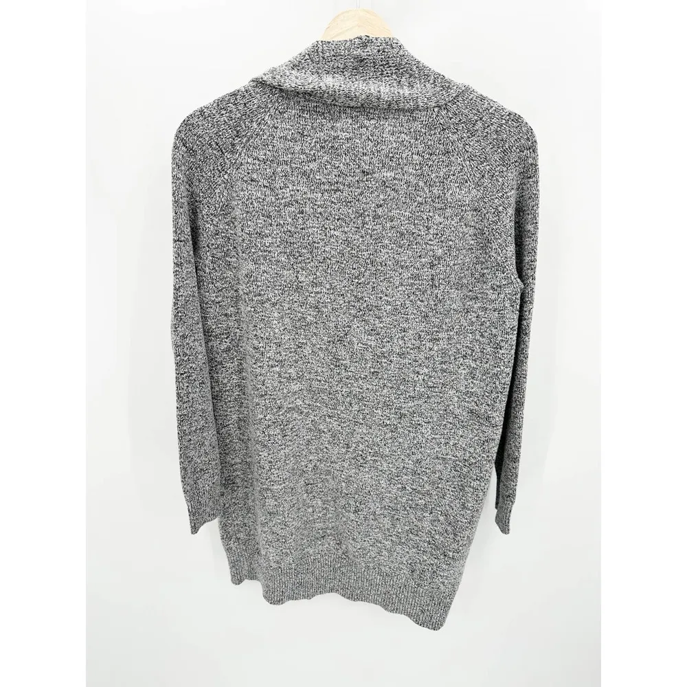 Dreamers Speckled Grey Long Sleeve Knit Cardigan Sweater Women's Size X-Small XS - Image 2