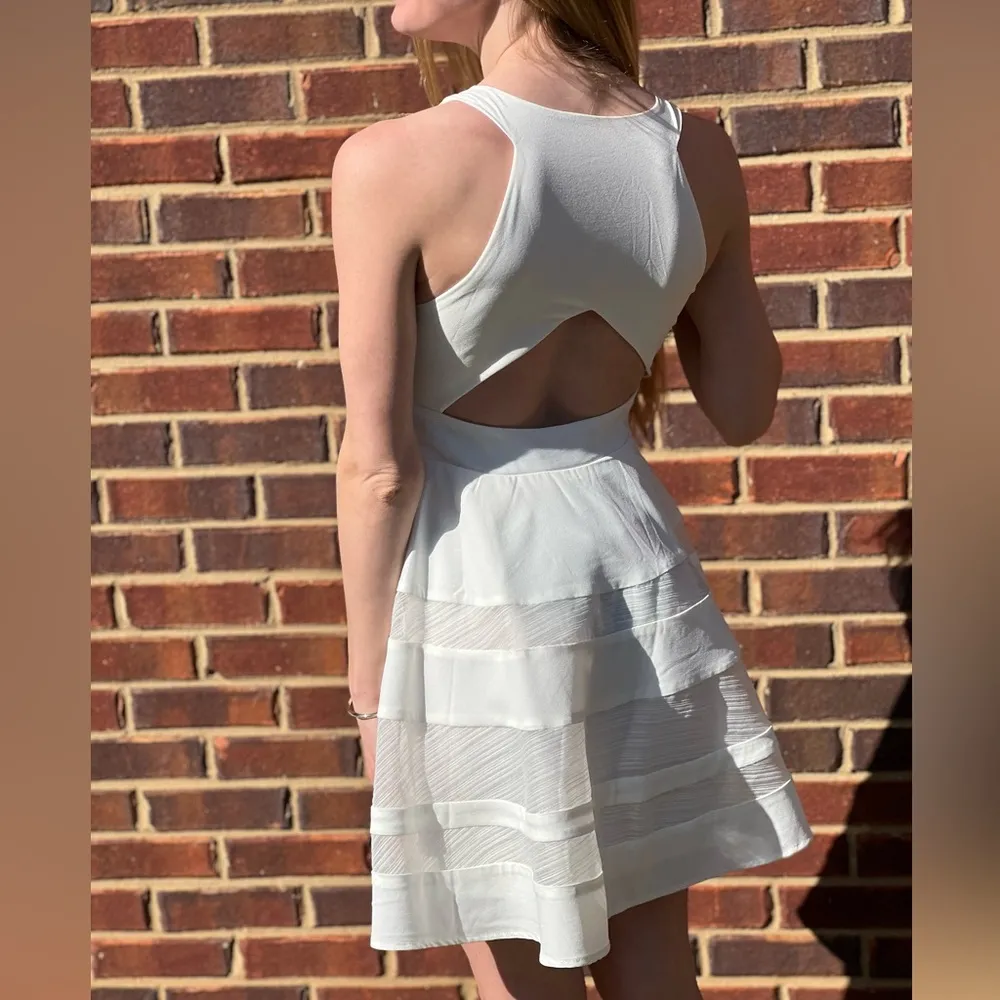 Lulu’s Play Nice Ivory Skater Dress - Image 4
