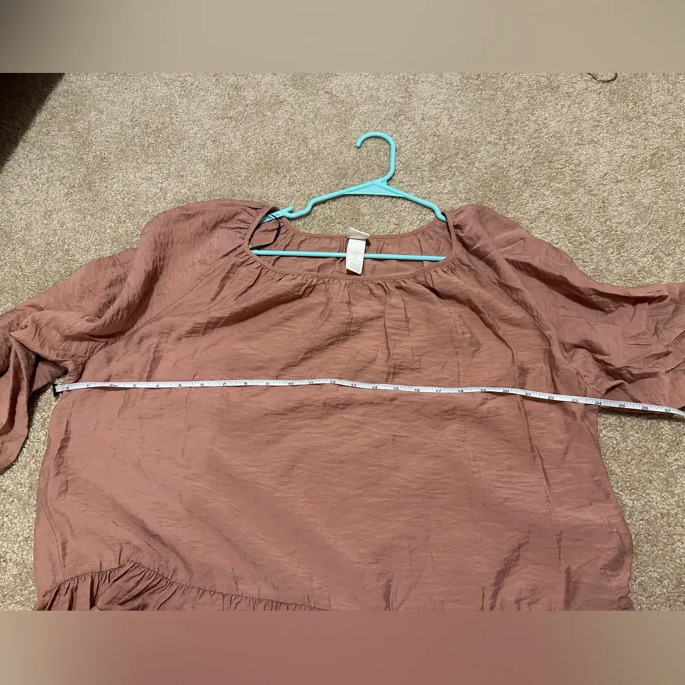 H&M  Airy Dress Old Rose Size M - Image 9