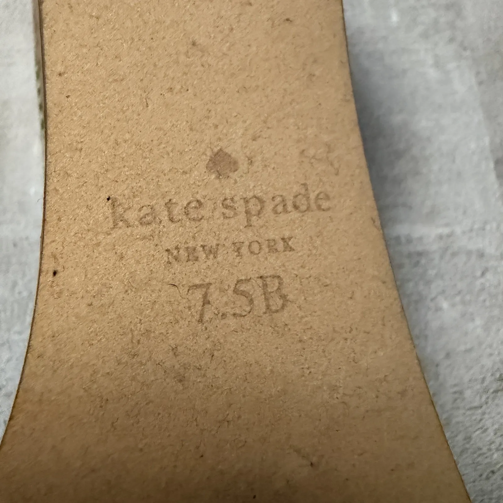 KATE SPADE Mileena Meena Palm Frond Cork Slide Wedge Sandal Shoes 7.5 NWOB Green - Image 13