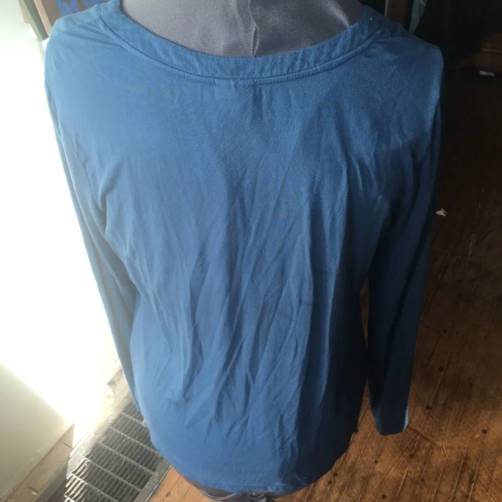 Soma blue scoop neck cozy long sleeve lounge shirt - Image 2