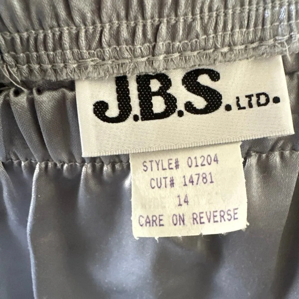 J.B.S. Metallic Silver Elastic Waist Slip - Image 6