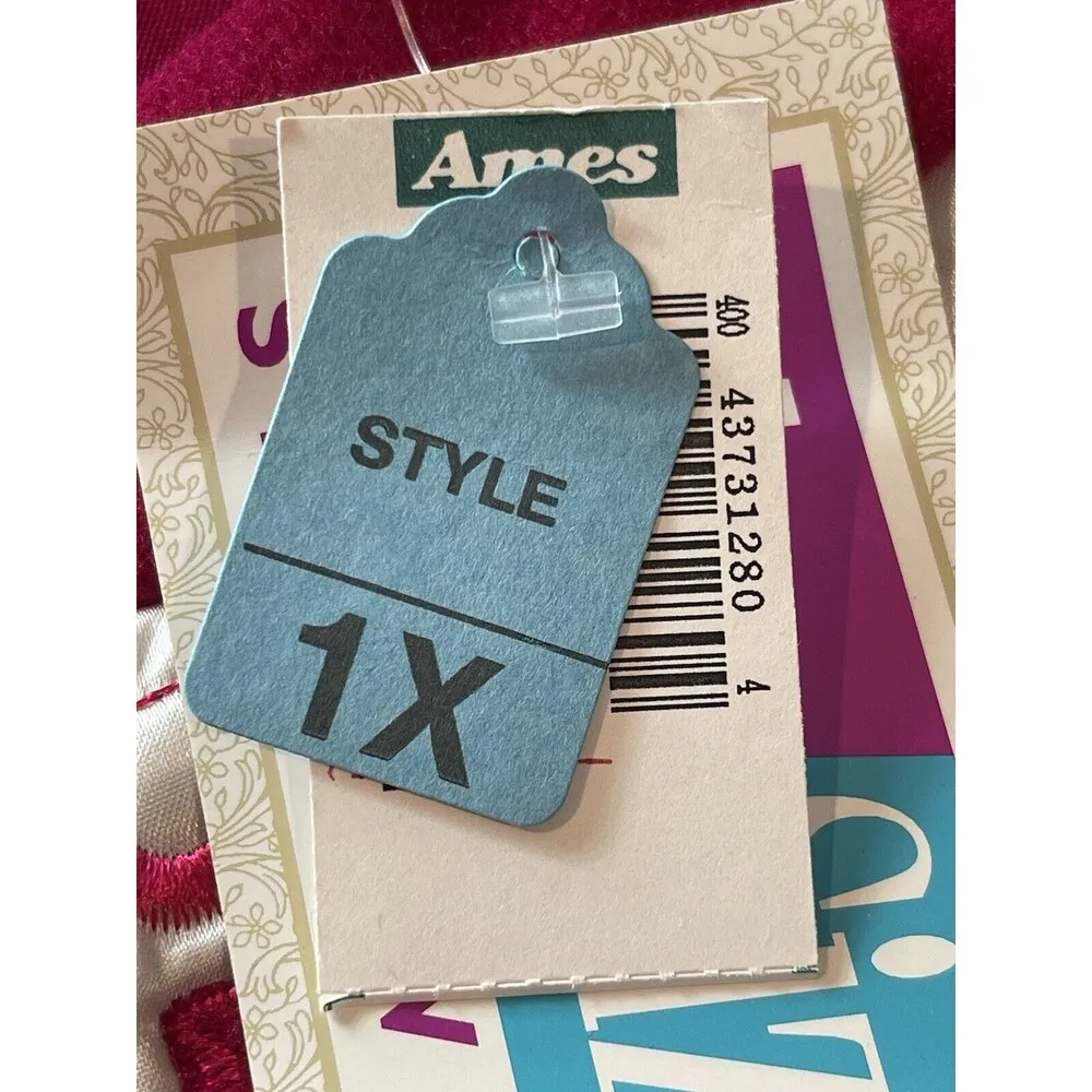 VTG Ames Beverly West Pink Magenta Full Legnth Long Sleeve Housecoat NWT Size 1X - Image 10