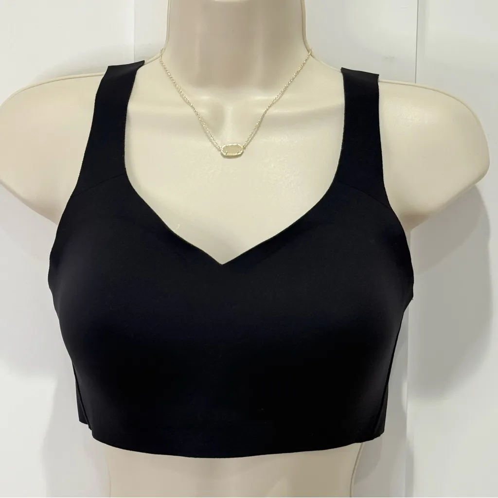 Lululemon Enlite Bra Weave Size 32D Black Wireless Supportive Full Coverage - Image 5