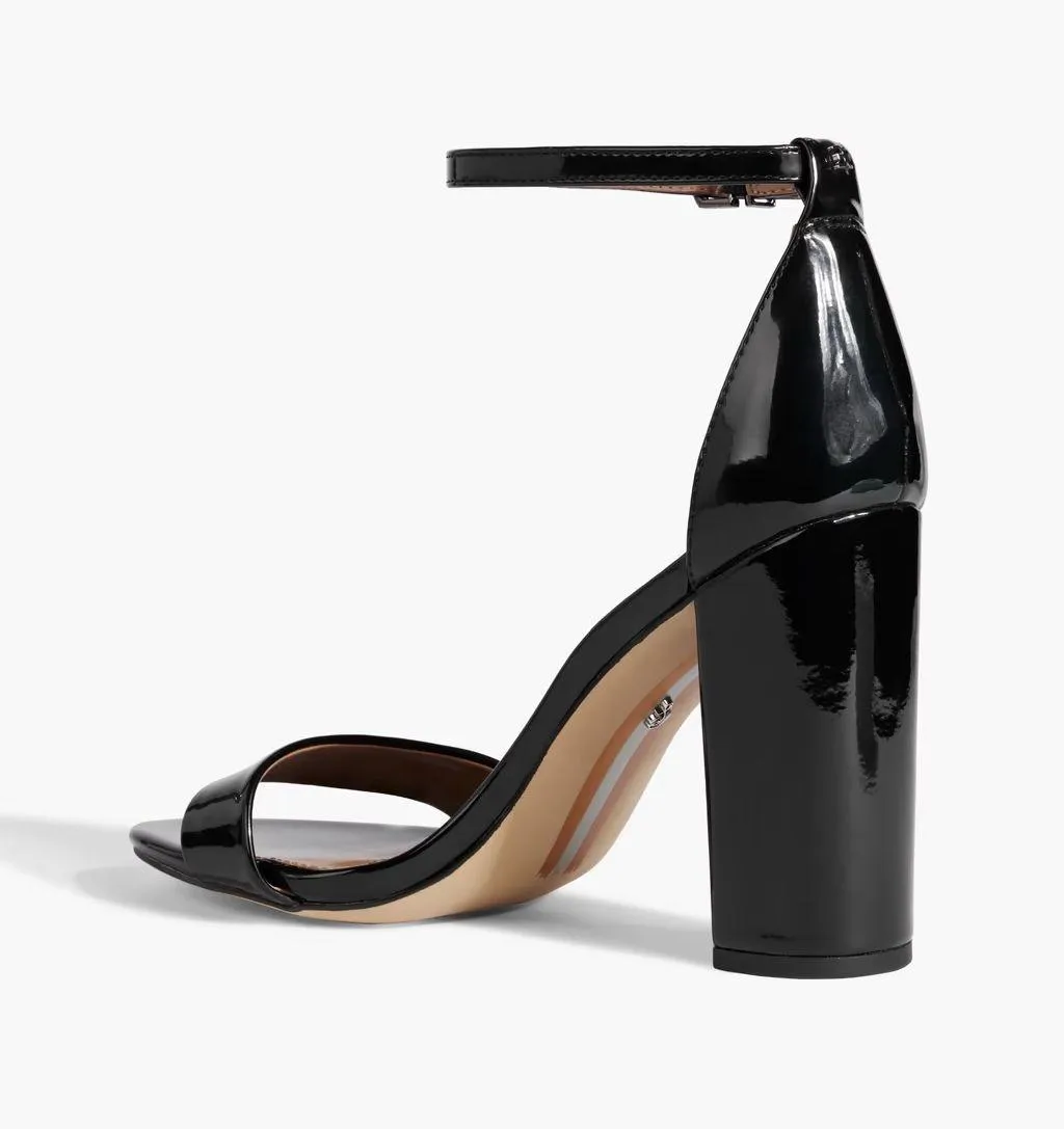 Yaro faux patent-leather sandals size US 9.5 - Image 3