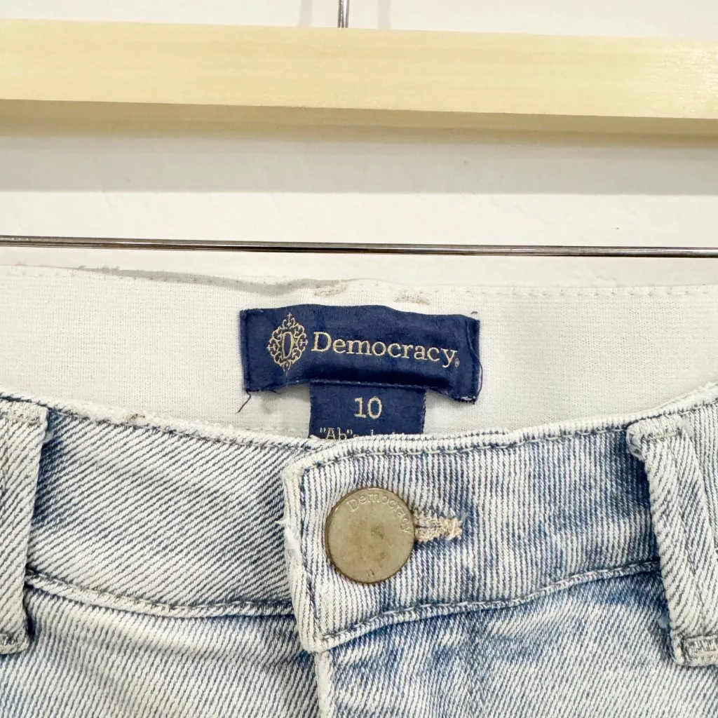 Democracy Absolution Straight Leg Jeans Light Wash Blue Size 10 - Image 5