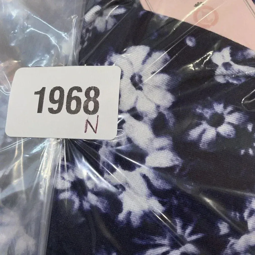 Juicy Couture  Size XXL Dress Blue White Floral Hi Low Maxi Flutter Sleeve NEW‎ - Image 10