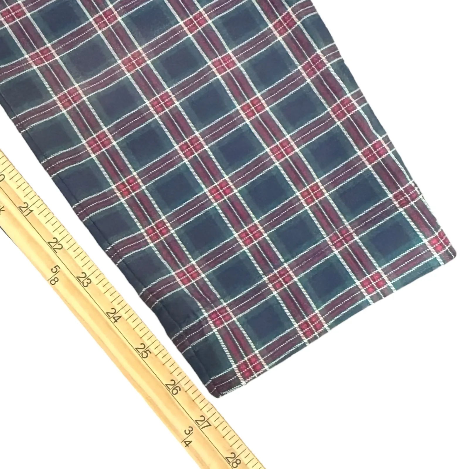 Hollister Ultra High Rise Plaid Pants Womens M Stretch Career Academia‎ Striped - Image 9