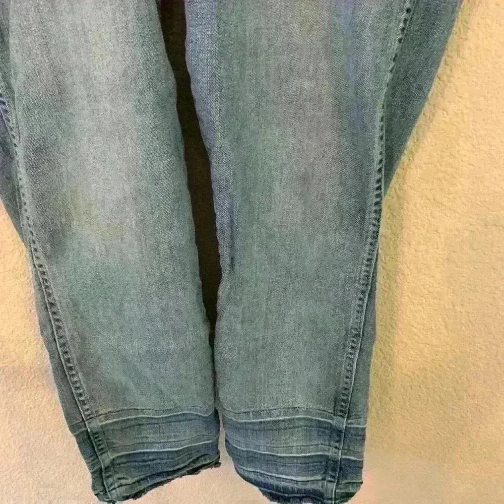 7 For All Man Kind Ankle Straight Jean Sz 31 high rise casual y2k medium wash - Image 5