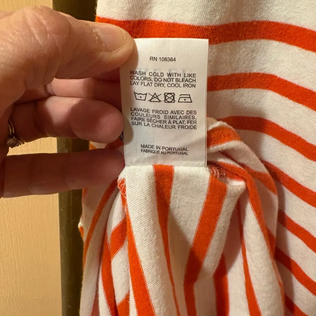 Kule The Tee Dress in Red & White Stripe - Image 6