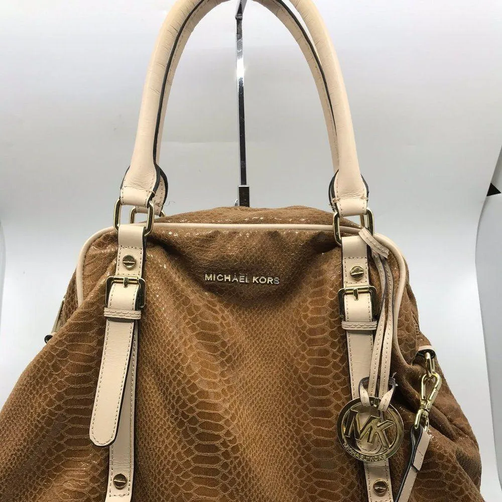 Michael Kors Snake Print Leather CrossBody Bag - Image 4